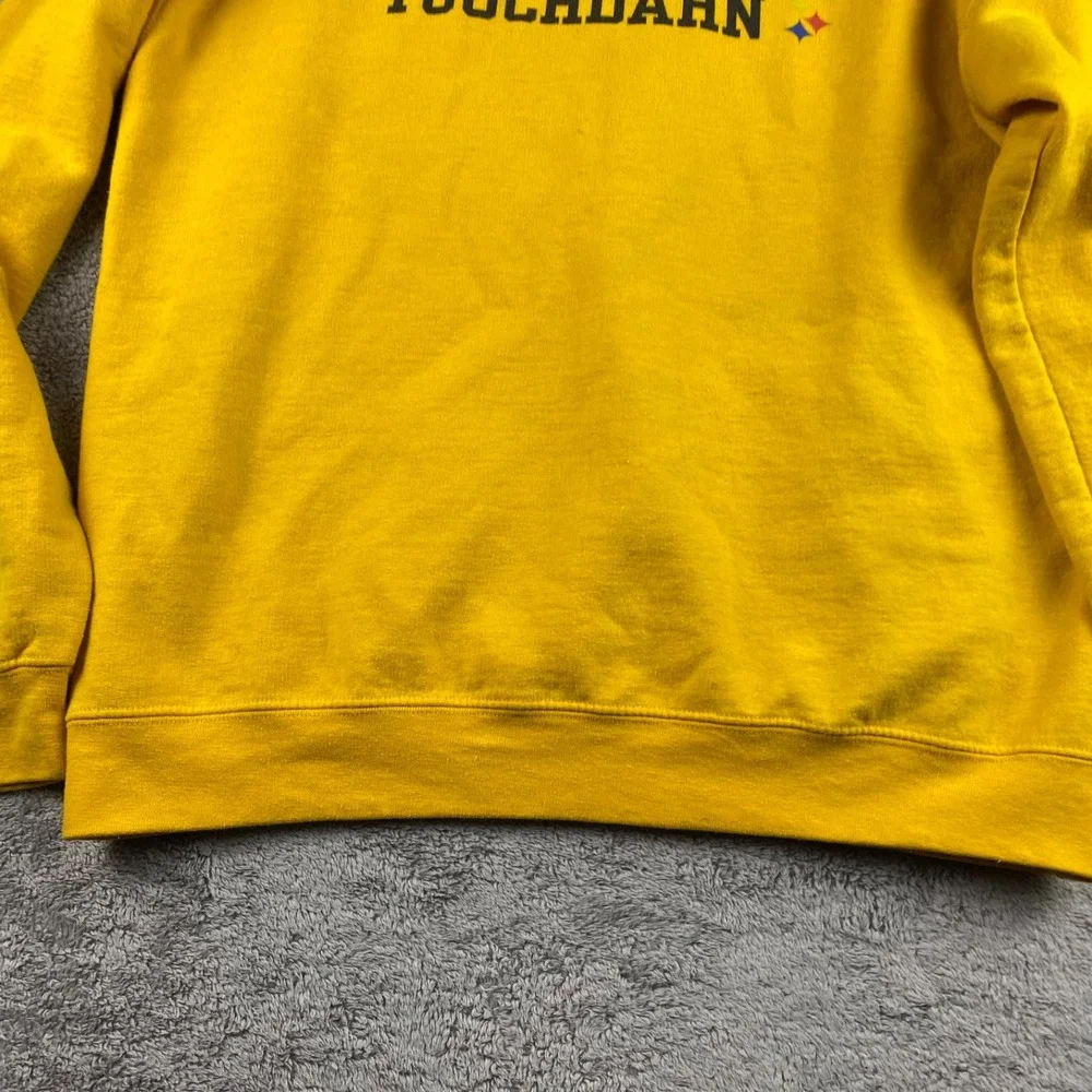 Pittsburgh Steelers Touchdahn Sweatshirt Womens Medium Yellow
